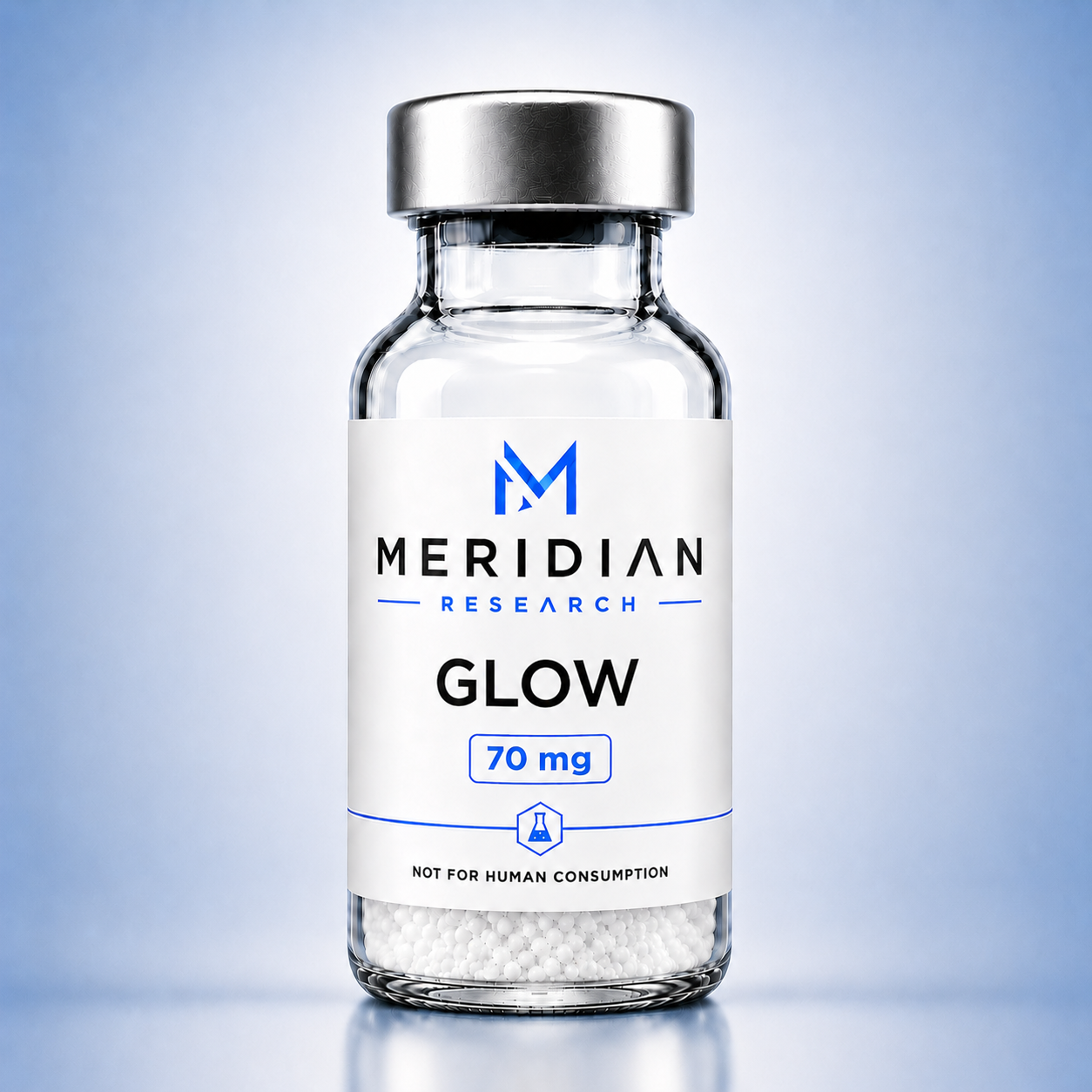 GLOW research material vial