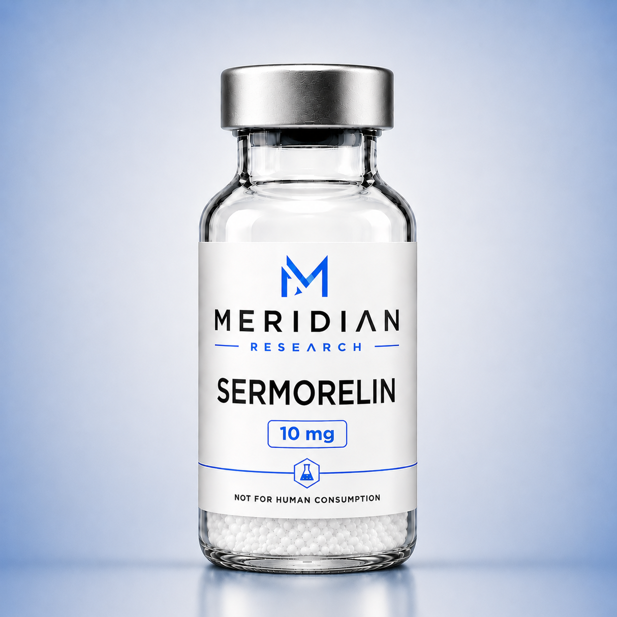 Sermorelin research material vial